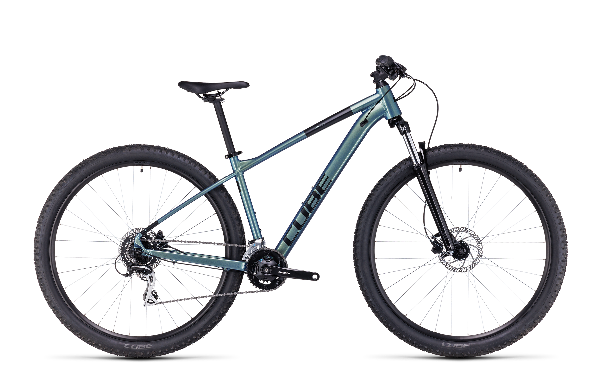 cube asset fahrrad Cube Aim Pro shiftverde´n´black