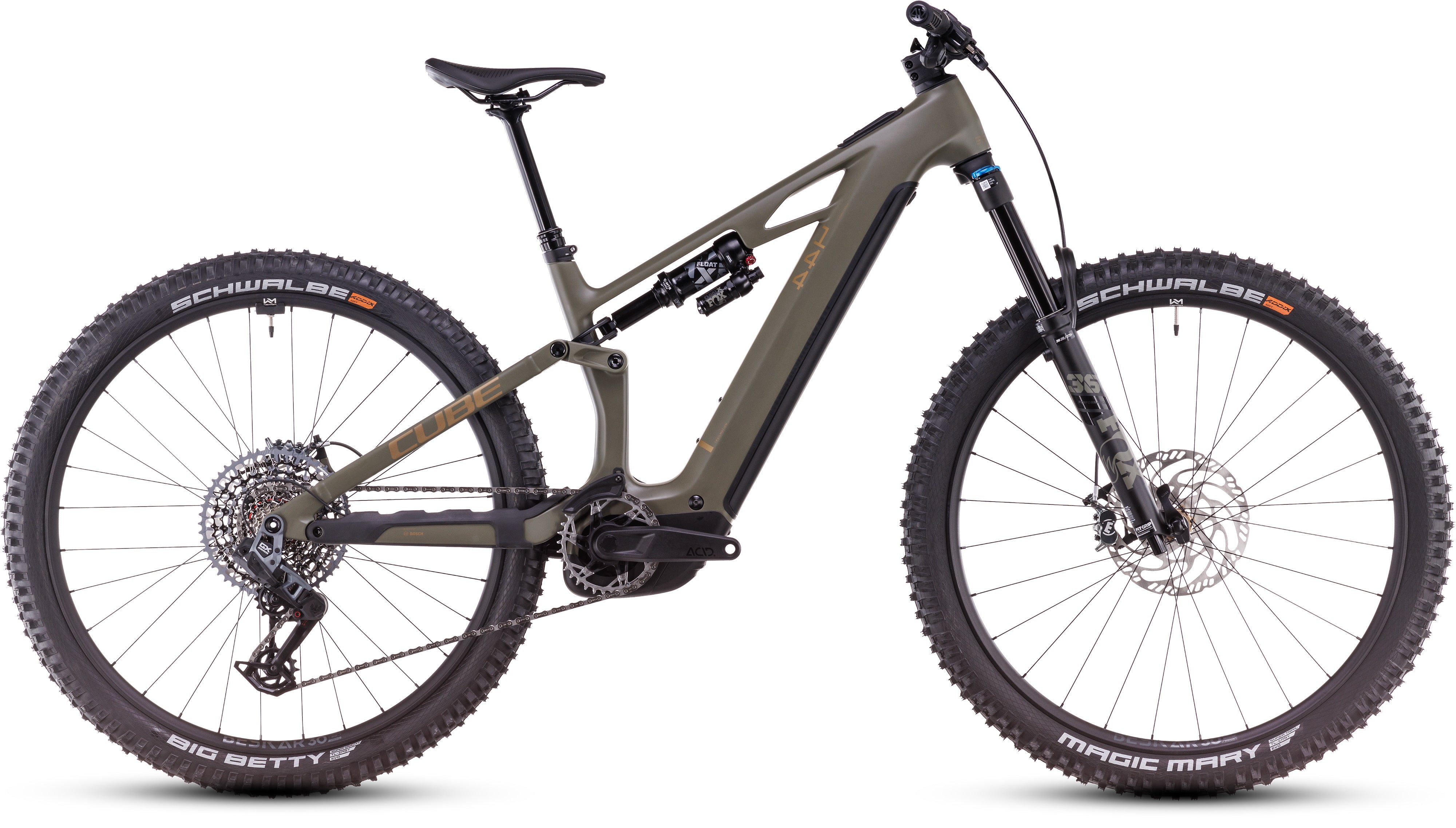 Cube Stereo Hybrid ONE44 HPC TM 800 dustyolive´n´gold – CUBE Store Kempten